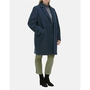 MARC NEW YORK Paige Bouclé Coat in Dark Teal // 14